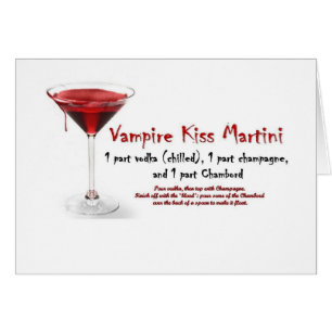 Receta de la bebida de Martini del beso del