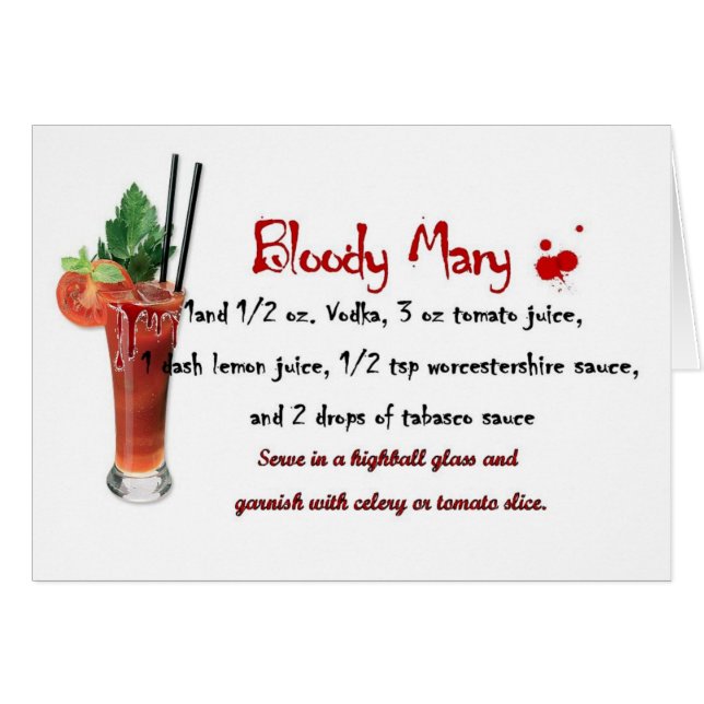 Receta de la bebida del bloody mary (Anverso (Horizontal))