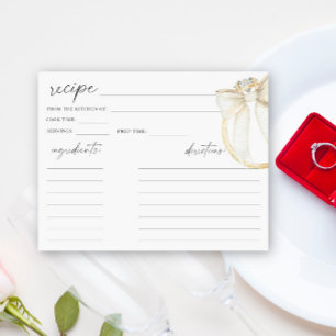 Receta de la ducha de novia de anillo de diamantes