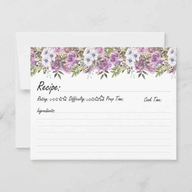 Receta de la familia floral personalizada Rosas ac (Anverso)