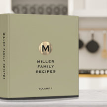 Receta de la familia Sage Metallic Gold Monogram