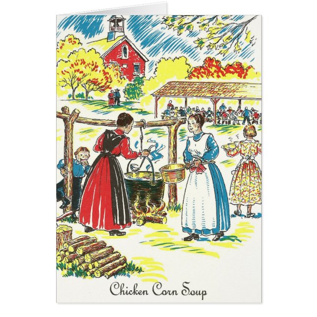 Receta de la sopa del maíz del pollo del dialecto (Frente)