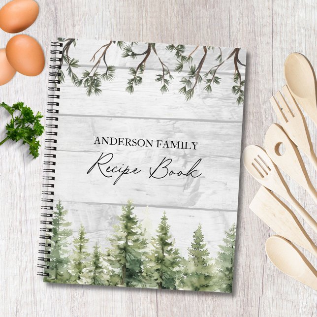 Receta de libro de cocina de madera de árboles de  (In situ)