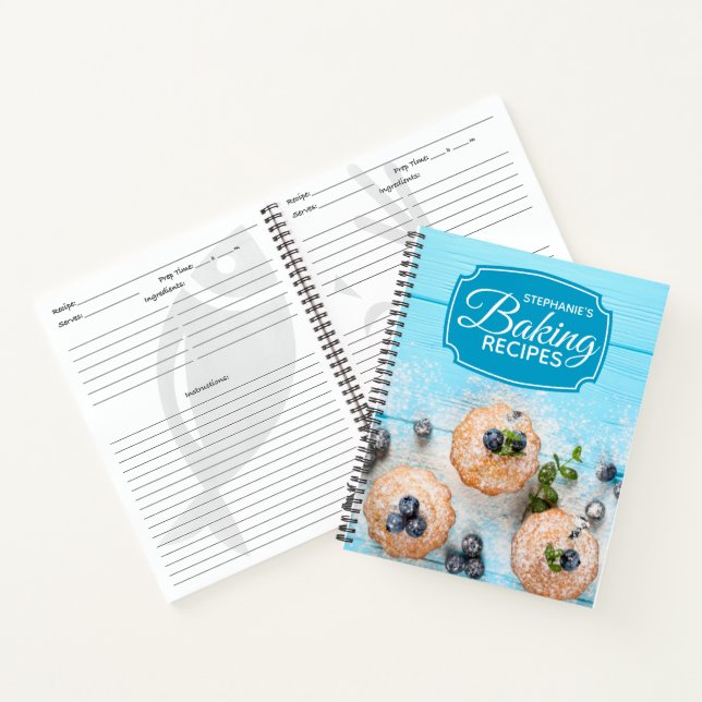 Receta de libro de cocina de repostería familiar p (Interior)