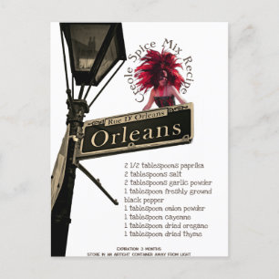 Receta de mezcla de especias criollas   Tarjeta po