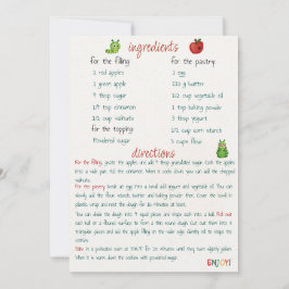 Receta de Navidades Tarjeta de felicitación de App