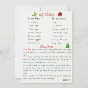 Receta de Navidades Tarjeta de felicitación de App