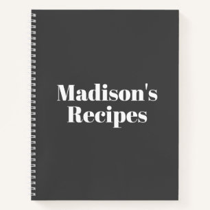 Receta de nombre personalizado Libro regalo de cum