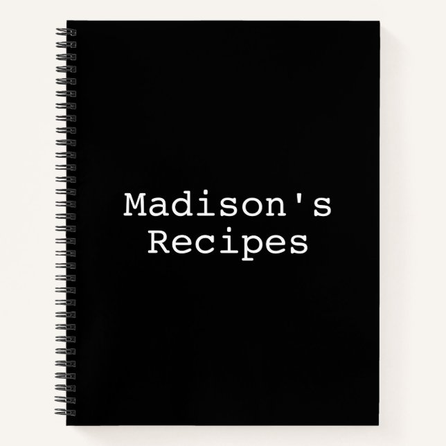 Receta de nombre personalizado Libro regalo de cum (Anverso)