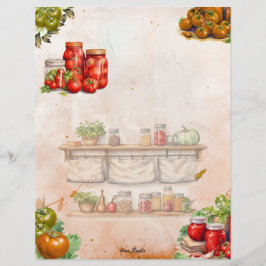 Receta de página en blanco completo para pegado de