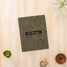 Receta de Personalizado de mosaico de oro y negro