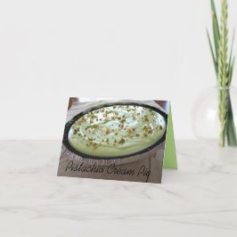 Receta de Pie de Crema de Pistacho en Tarjeta de N