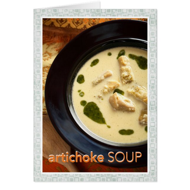 Receta de sopa de alcachofa (Frente)