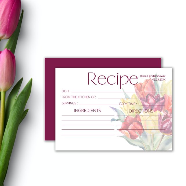 Receta de tulipanes amarillos de primavera (Subido por el creador)