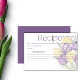 Receta de tulipanes morados de primavera