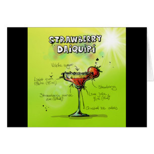 Receta del daiquirí de fresa - regalo del cóctel