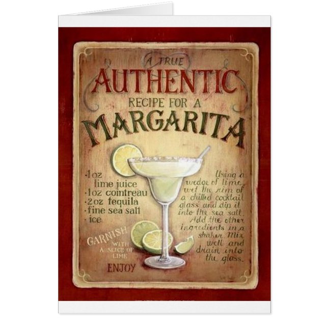 receta del margarita (Frente)