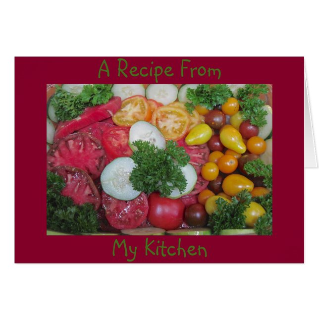 Receta en blanco Notecard (Anverso (Horizontal))