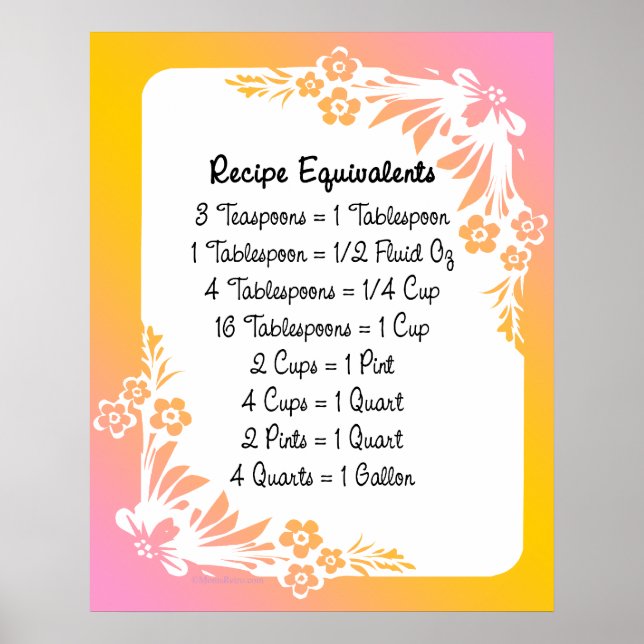 Receta equivalente a la impresión de arte floral p (Frente)