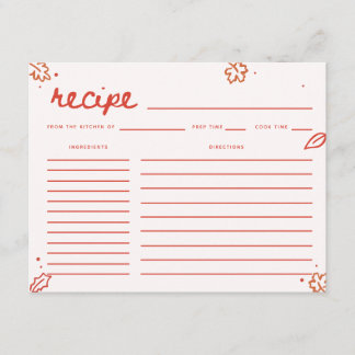 Receta Escrita de Tarjeta de Invitación para Despe