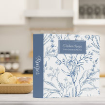 Receta Floral Azul y Blanco País Heirloom