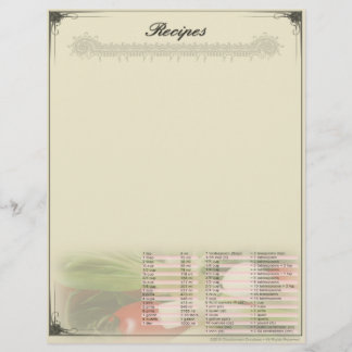 Receta Hoja Carta sin Renglones con Conversiones