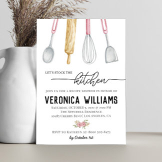 Receta Invitación a la ducha de novia
