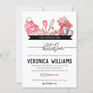 Receta Invitación a la ducha de novia