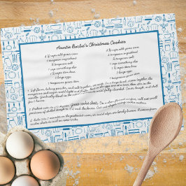 Receta Keepsake Country Blue Kitchen Toalla de té