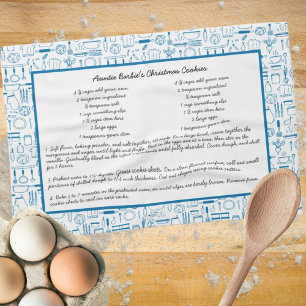 Receta Keepsake Country Blue Kitchen Toalla de té