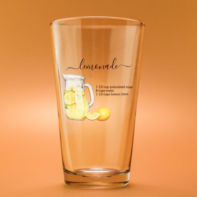Receta Lemonade Drink Watercolor Lemons (Subido por el creador)
