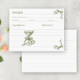 receta martini Bridal con sorteo manual