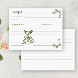 receta martini Bridal con sorteo manual