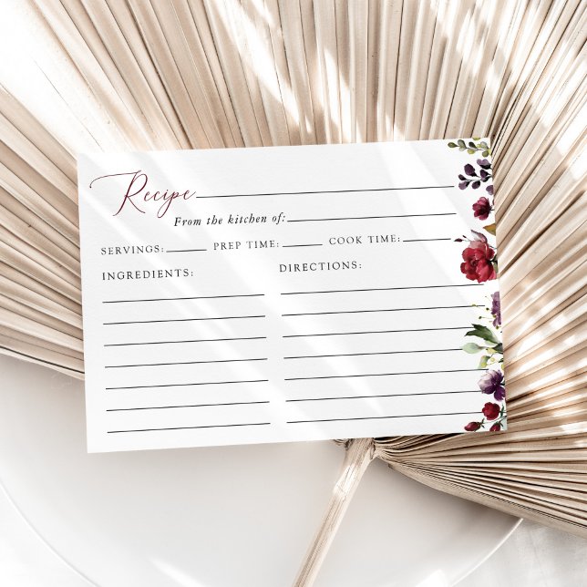 Receta para la Ducha de Novia: Flores Rojas, Flore (Subido por el creador)