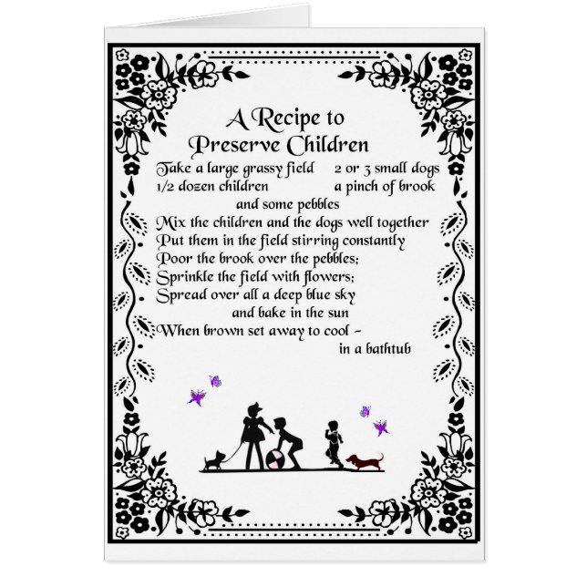 receta para preservar a niños (Frente)