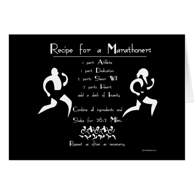 Receta para un Marathoner (Anverso (Horizontal))