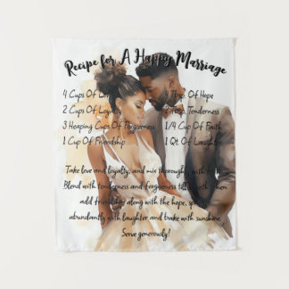 Receta Para Un Tapiz De Regalo De Boda Matrimonial