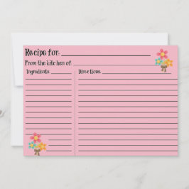Receta rosa en blanco