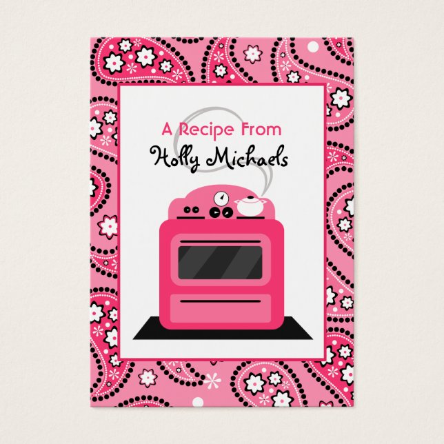 Receta rosa paisley y retro de estofado (Frente)