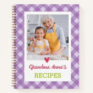 Recetario Personalizado (Tu Foto) Cuaderno de Rece