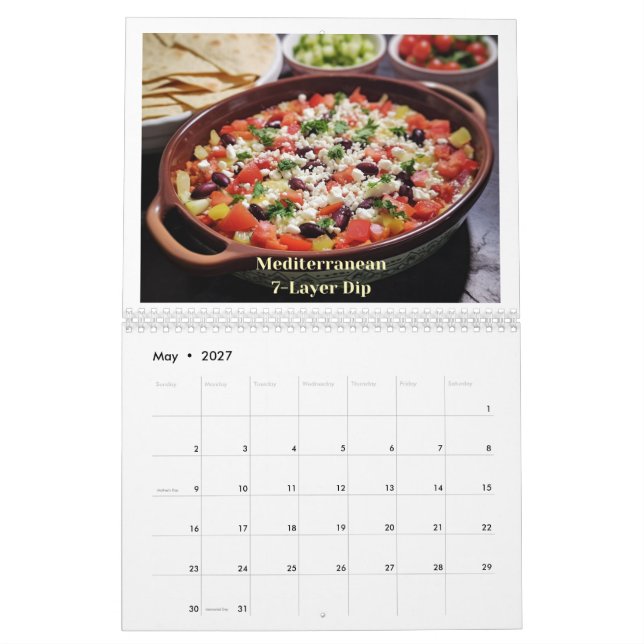 Recetas con el calendario Roy 2025 (May 2027)