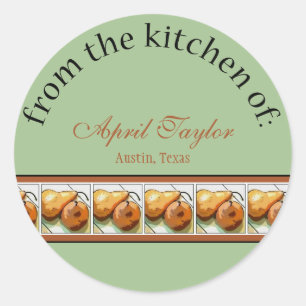 Recetas de fruta para Pegatinas de regalo de los a