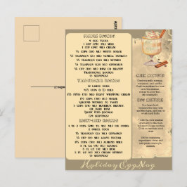 RECETAS DE HUEVOS DE VACACIONES | Tarjeta postal