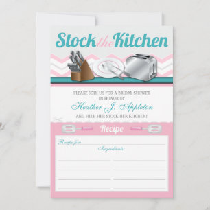 Recetas de las invitaciones a la ducha de novias e