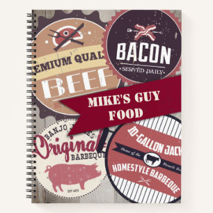 Recetas de libro de cocina personalizado de carne 