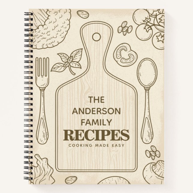 Recetas familiares rusticas de libros de cocina de (Anverso)