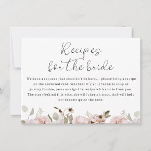 Recetas Florales Rosadas Para Tarjeta De Despedida
