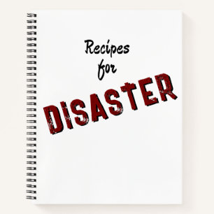 Recetas Para Desastres - Libro De Cocina Escrito A