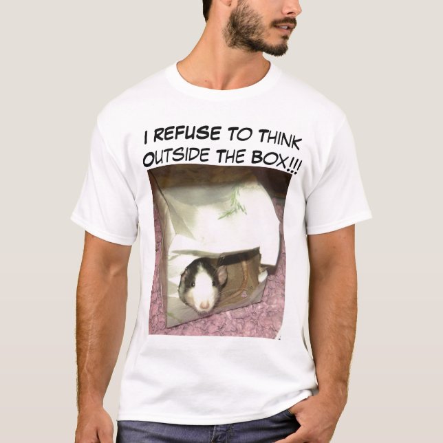RECHAZO pensar fuera de la camisa divertida de la (Anverso)
