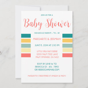 Recibamos la invitación de Baby Shower de Beachy